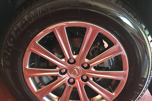 Снять секретку с колеса Lexus GS